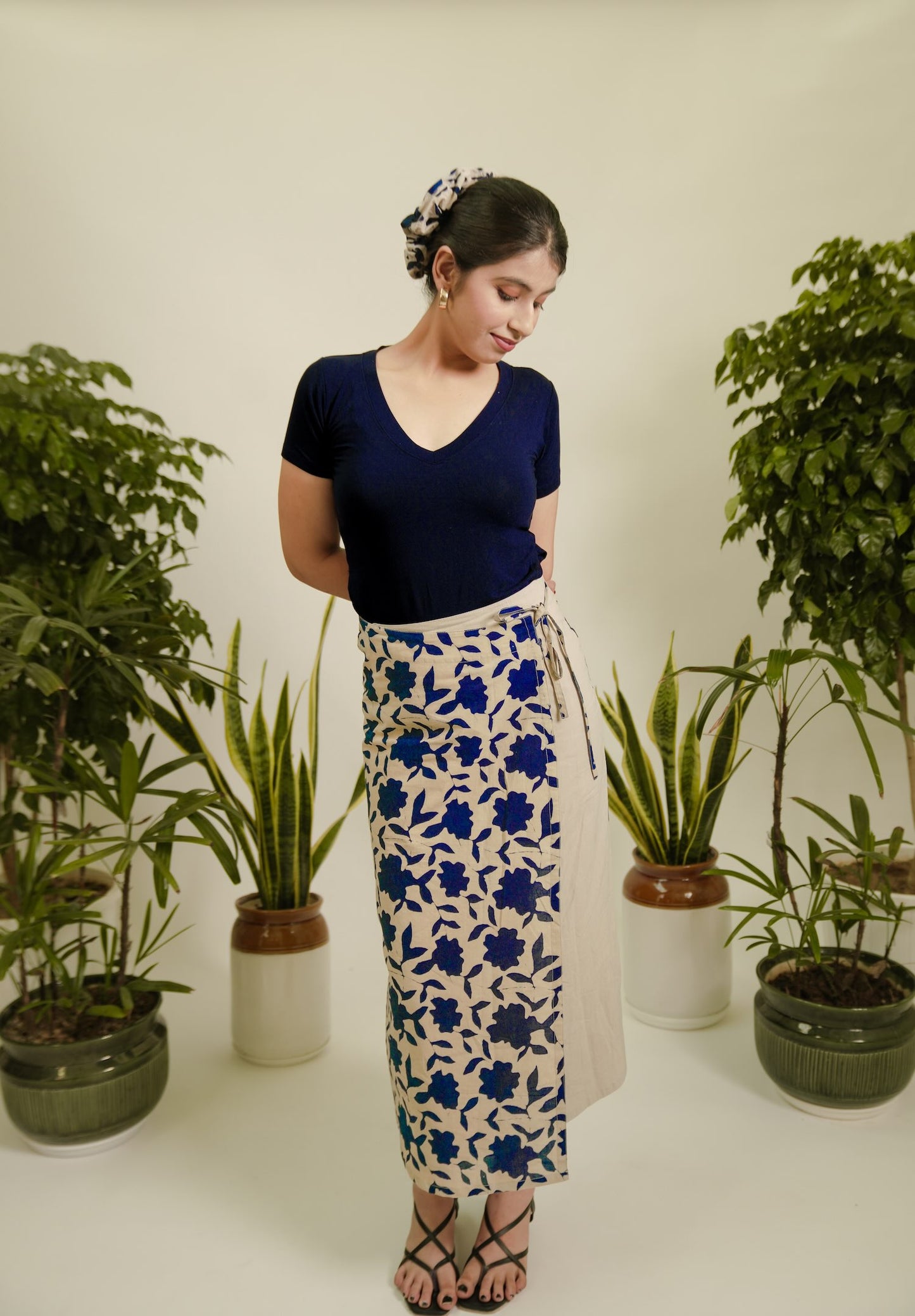 japanese wrap skirt- Neelshail