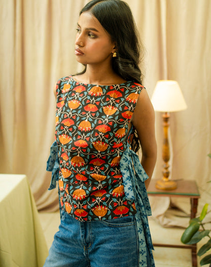 REVERSIBLE JAPANESE TOP- JUHI